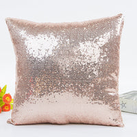 HKM-435155 Modern Sequin Pillowcase 40x40 cm in Gold, Silver, Purple, Rose Gold, Champagne Gold for Home Decor