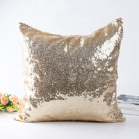 HKM-435155 Modern Sequin Pillowcase 40x40 cm in Gold, Silver, Purple, Rose Gold, Champagne Gold for Home Decor