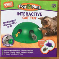 HKM-435283 Electric Mouse Cat Toy with Scratching Pad - Fun Interactive Play for Cats - Green