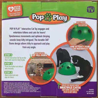HKM-435283 Electric Mouse Cat Toy with Scratching Pad - Fun Interactive Play for Cats - Green