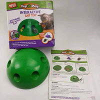 HKM-435283 Electric Mouse Cat Toy with Scratching Pad - Fun Interactive Play for Cats - Green