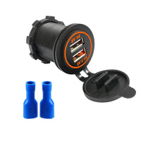 HKM-435347 Fast Charging USB Car and Boat Charger – Multiple Color Options Available