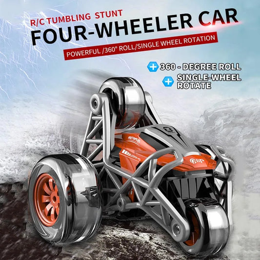 HKM-435411 Flip Stunt Remote Control Truck - 4WD Electric Vehicle for Indoor and Outdoor Fun