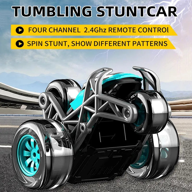 HKM-435411 Flip Stunt Remote Control Truck - 4WD Electric Vehicle for Indoor and Outdoor Fun