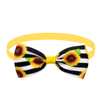 HKM-435539 Sunflower Pet Bow Tie Dog Summer Decoration