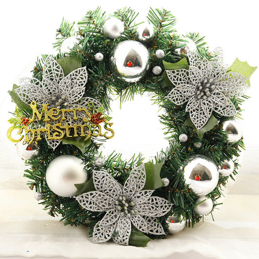 HKM-435603 Multicolor Christmas Wreath for Home and Garden Decor, 30cm Plastic Design