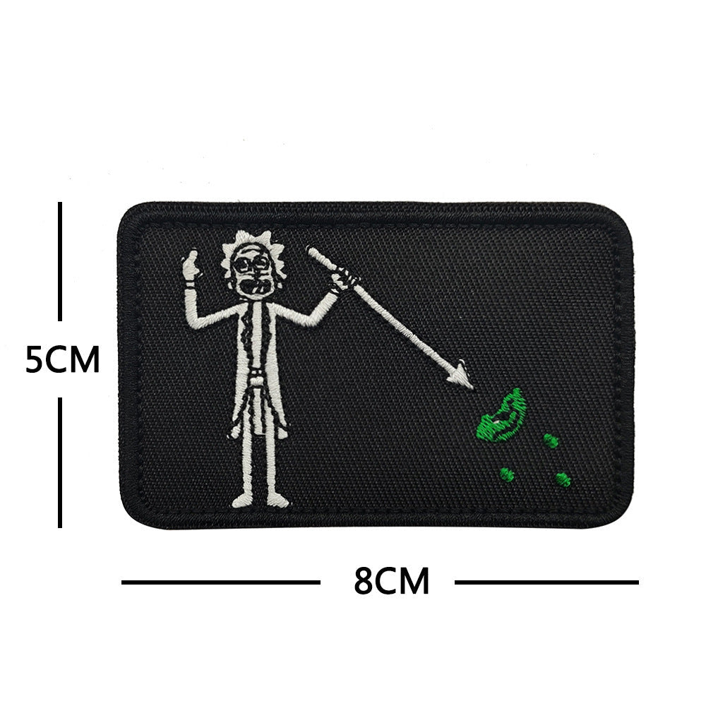 HKM-435667 Pirate Style Velcro Patch Armband for Outdoor Sports - Multiple Designs Available