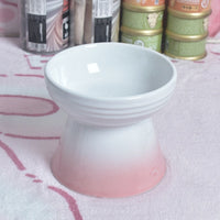 HKM-435859 High Foot Neck Protector Ceramic Anti-Tumble Pet Bowl for Dogs and Cats