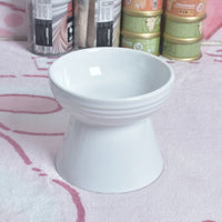 HKM-435859 High Foot Neck Protector Ceramic Anti-Tumble Pet Bowl for Dogs and Cats