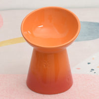HKM-435859 High Foot Neck Protector Ceramic Anti-Tumble Pet Bowl for Dogs and Cats