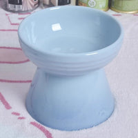 HKM-435859 High Foot Neck Protector Ceramic Anti-Tumble Pet Bowl for Dogs and Cats