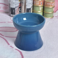 HKM-435859 High Foot Neck Protector Ceramic Anti-Tumble Pet Bowl for Dogs and Cats