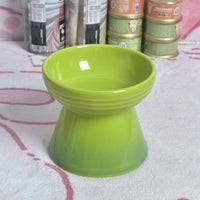 HKM-435859 High Foot Neck Protector Ceramic Anti-Tumble Pet Bowl for Dogs and Cats
