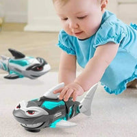 HKM-435987 Electric Shark Toy with Lights and Music for Kids Ages 0 to 14 Years, Battery Operated Fun