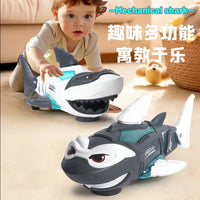HKM-435987 Electric Shark Toy with Lights and Music for Kids Ages 0 to 14 Years, Battery Operated Fun