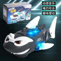 HKM-435987 Electric Shark Toy with Lights and Music for Kids Ages 0 to 14 Years, Battery Operated Fun