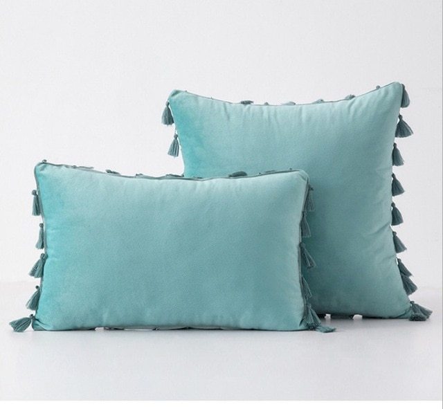 HKM-435987 Plush Velvet Sofa Pillowcase for Cozy Home Decor