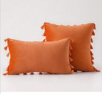 HKM-435987 Plush Velvet Sofa Pillowcase for Cozy Home Decor