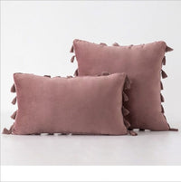 HKM-435987 Plush Velvet Sofa Pillowcase for Cozy Home Decor