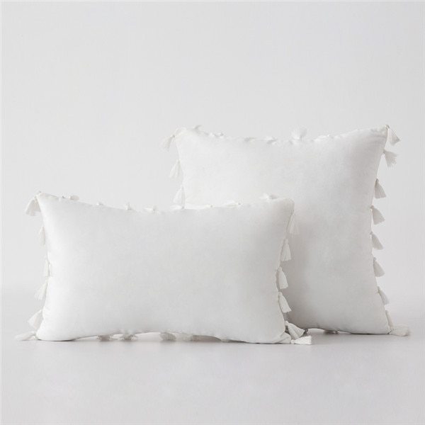 HKM-435987 Plush Velvet Sofa Pillowcase for Cozy Home Decor
