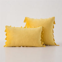 HKM-435987 Plush Velvet Sofa Pillowcase for Cozy Home Decor