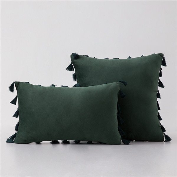 HKM-435987 Plush Velvet Sofa Pillowcase for Cozy Home Decor
