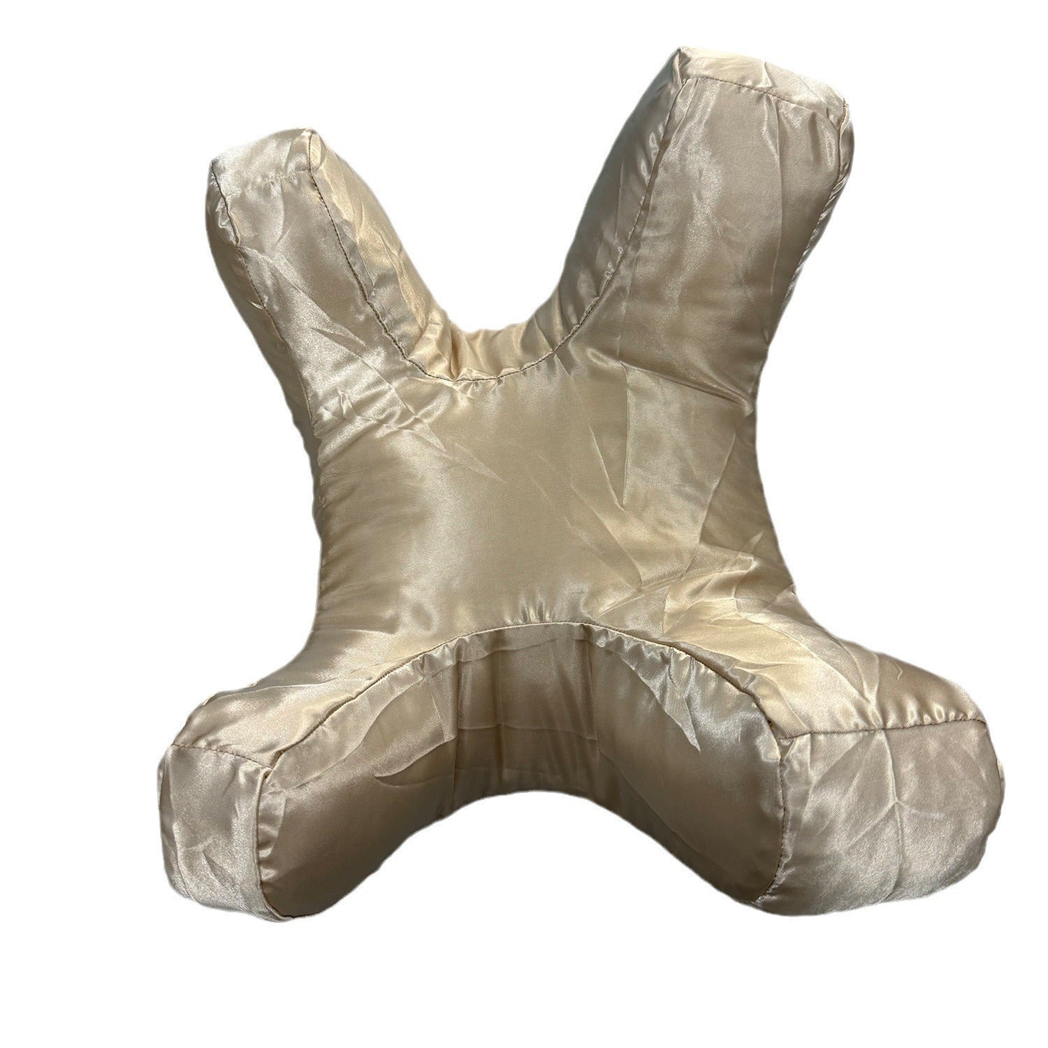 HKM-436115 Memory Foam Anti-Wrinkle Pillow with Shock-Absorbing Design, White and Gold