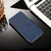 HKM-436243 Clamshell Imitation Leather Card Holder Mobile Phone Cover