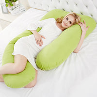 HKM-436435 J-Shaped Multi-Functional Maternity Pillow for Pregnancy, Breastfeeding, and Side Sleeping Support
