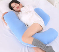 HKM-436435 J-Shaped Multi-Functional Maternity Pillow for Pregnancy, Breastfeeding, and Side Sleeping Support
