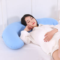 HKM-436435 J-Shaped Multi-Functional Maternity Pillow for Pregnancy, Breastfeeding, and Side Sleeping Support