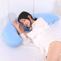 HKM-436435 J-Shaped Multi-Functional Maternity Pillow for Pregnancy, Breastfeeding, and Side Sleeping Support