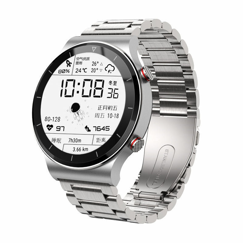 HKM-436499 Multi-Function Digital Sports Smart Watch for Students - Waterproof 30m, Stylish Steel & Silicone Straps