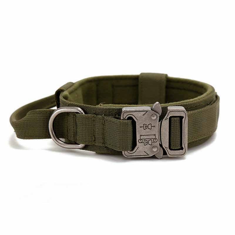 HKM-436691 Simple Solid Color Outdoor Traction Pet Collar