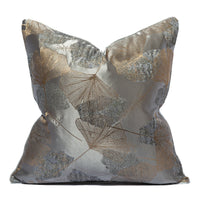 HKM-436819 Botanical Dark Grey Square Cushion Covers for Minimalist Living Room Decor