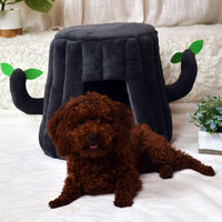 HKM-436819 Cozy Cotton and Plush Cat Nest with Tree-Shaped Design for Play and Rest