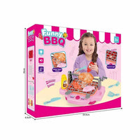 HKM-436819 Kids Kitchen Barbecue Playset with Light, Sound, Smoke & Water Spray - Simulation Toy for Ages 2-6