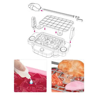 HKM-436819 Kids Kitchen Barbecue Playset with Light, Sound, Smoke & Water Spray - Simulation Toy for Ages 2-6