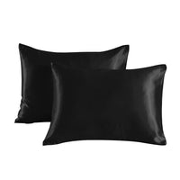 HKM-436819 Set of 2 Soft Pillowcases with Envelope Closure for Hair and Skin Protection
