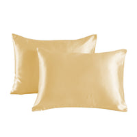 HKM-436819 Set of 2 Soft Pillowcases with Envelope Closure for Hair and Skin Protection