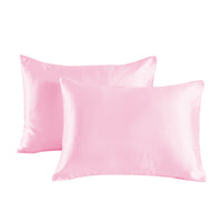 HKM-436819 Set of 2 Soft Pillowcases with Envelope Closure for Hair and Skin Protection