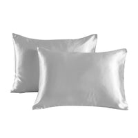HKM-436819 Set of 2 Soft Pillowcases with Envelope Closure for Hair and Skin Protection