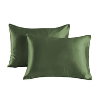 HKM-436819 Set of 2 Soft Pillowcases with Envelope Closure for Hair and Skin Protection