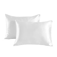 HKM-436819 Set of 2 Soft Pillowcases with Envelope Closure for Hair and Skin Protection