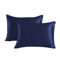HKM-436819 Set of 2 Soft Pillowcases with Envelope Closure for Hair and Skin Protection