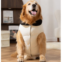 HKM-436947 Warm Cotton-Padded Vest for Large Dogs with Pocket - Windproof and Comfortable Design