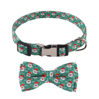HKM-437011 Sunflower Print Holiday Dog Collar with Hair Accessory