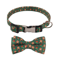 HKM-437011 Sunflower Print Holiday Dog Collar with Hair Accessory