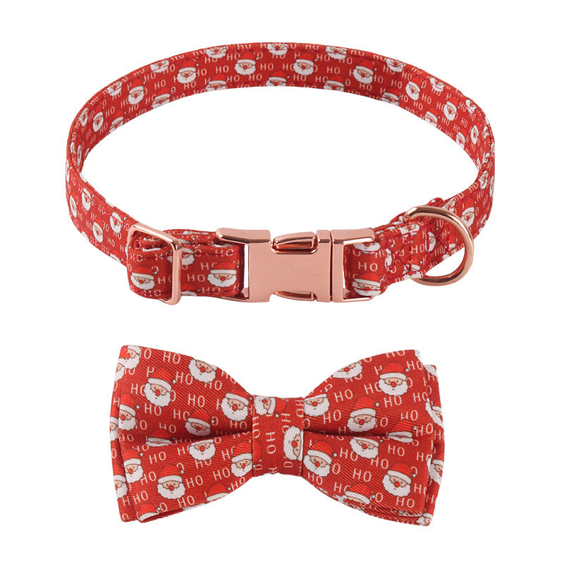 HKM-437011 Sunflower Print Holiday Dog Collar with Hair Accessory
