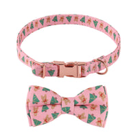 HKM-437011 Sunflower Print Holiday Dog Collar with Hair Accessory